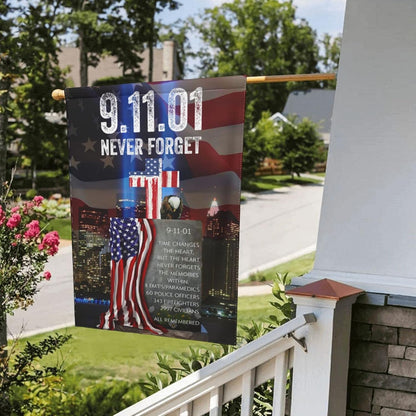 Never Forget 911 Patriotic Remembrance Garden Flag
