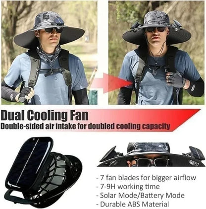 Sun-Powered Cooling Hat