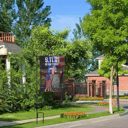 Never Forget 911 Patriotic Remembrance Garden Flag